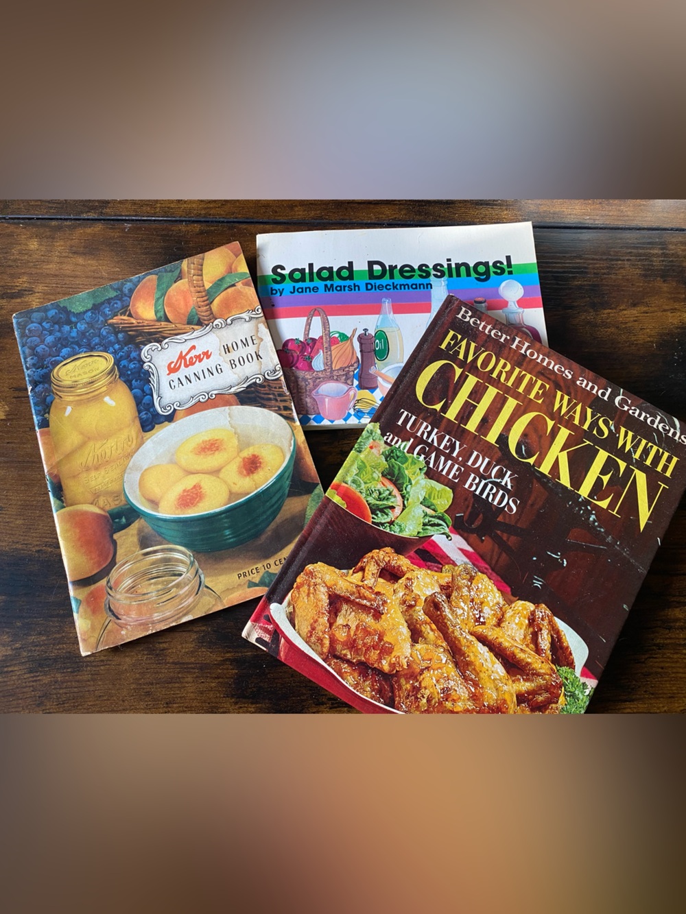 3 Vintage Cookbooks/Canning/Recipe Books